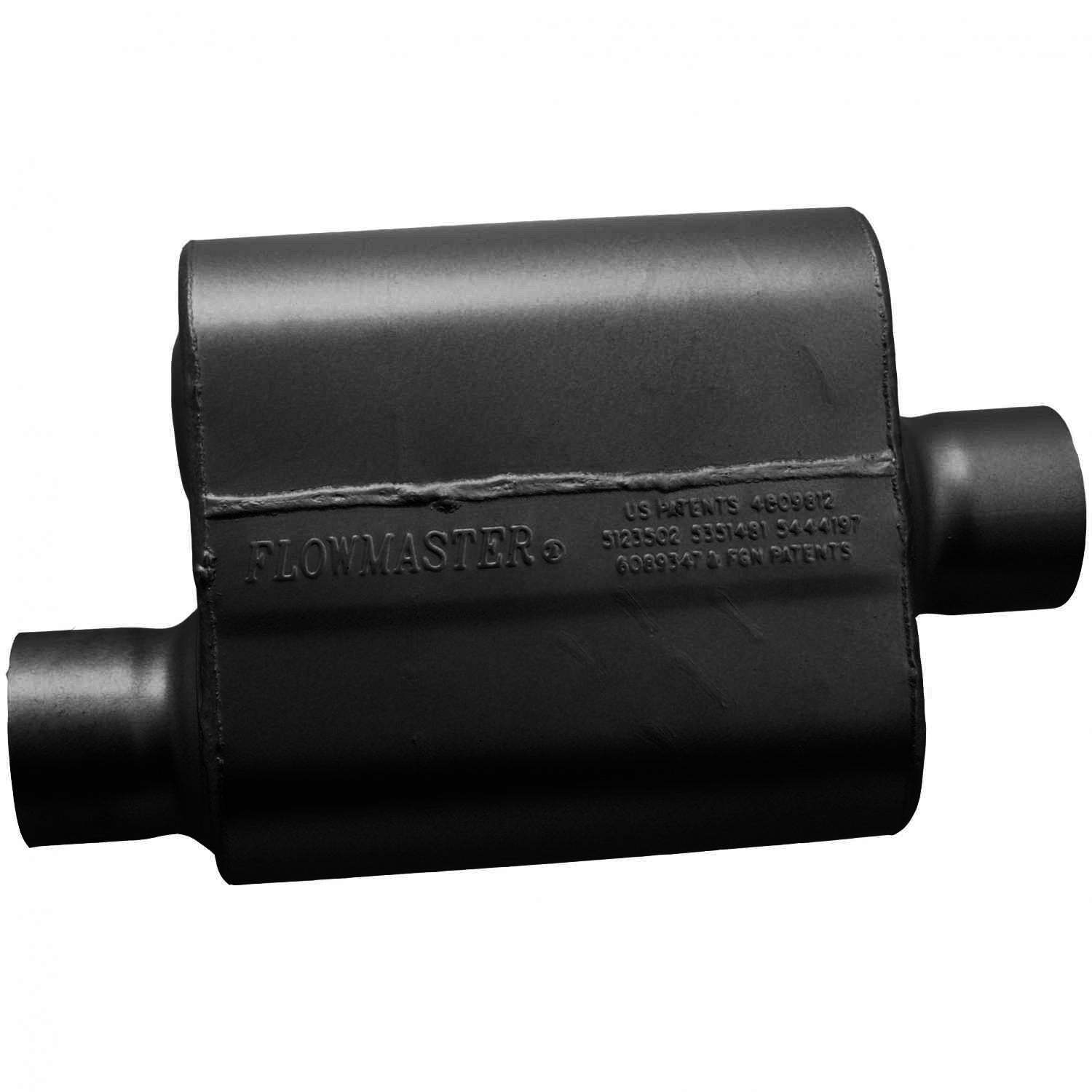 Flowmaster 9430119 - 10 Series Delta Force Race Muffler 10 Series Race Muffler 3.00 Offset In 3.00 Center Out Aggressive Sound Flowmaster 2
