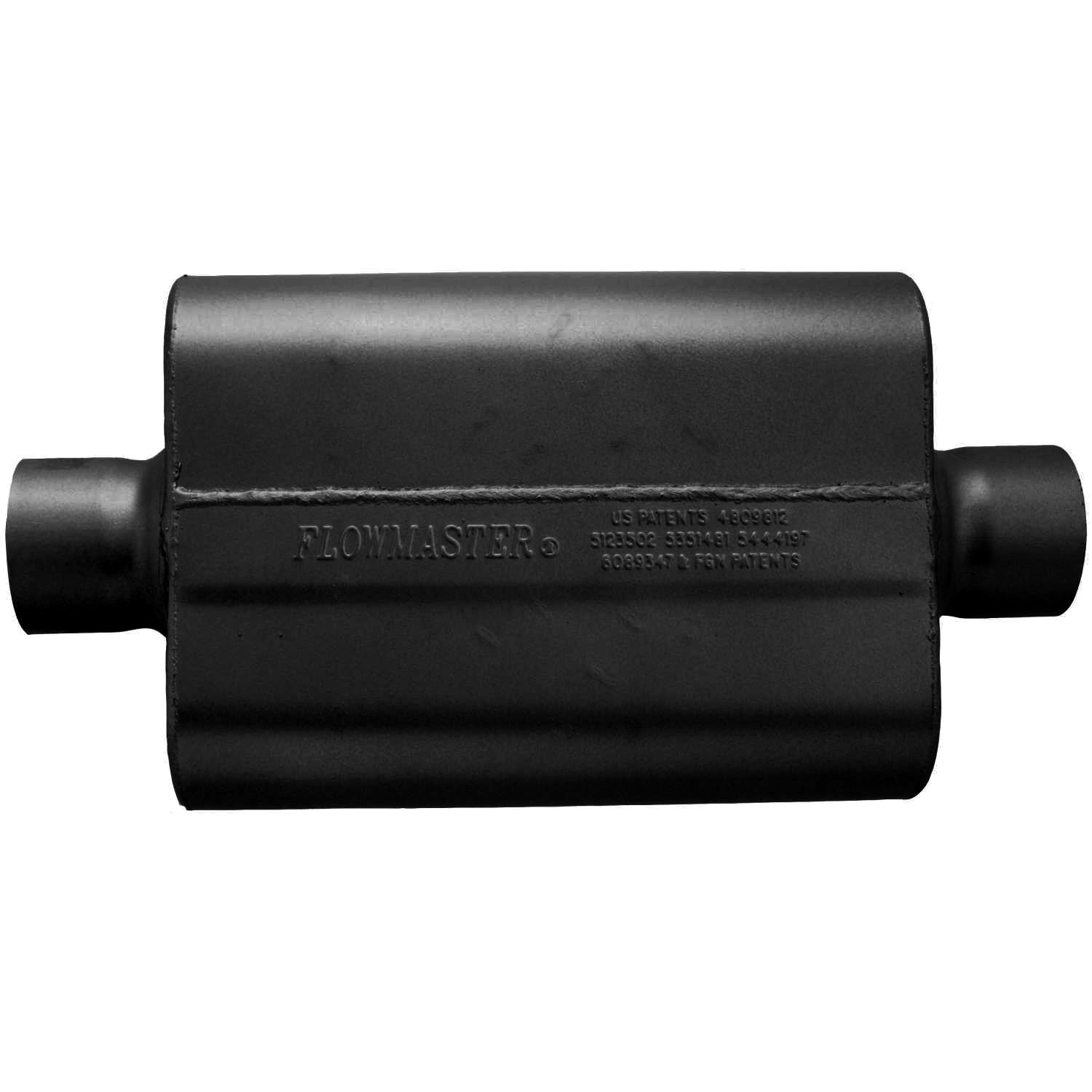 Flowmaster 943040 - 40 Series Delta Flow Chambered Muffler 40 Delta Flow 3.00 Center In 3.00 Center Out Aggressive Sound Flowmaster 2