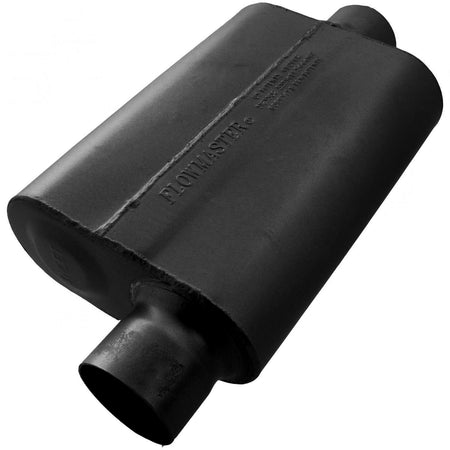 Flowmaster 943041 - 40 Series Delta Flow Chambered Muffler 40 Delta Flow 3.00 Offset In 3.00 Center Out Aggressive Sound Flowmaster 4