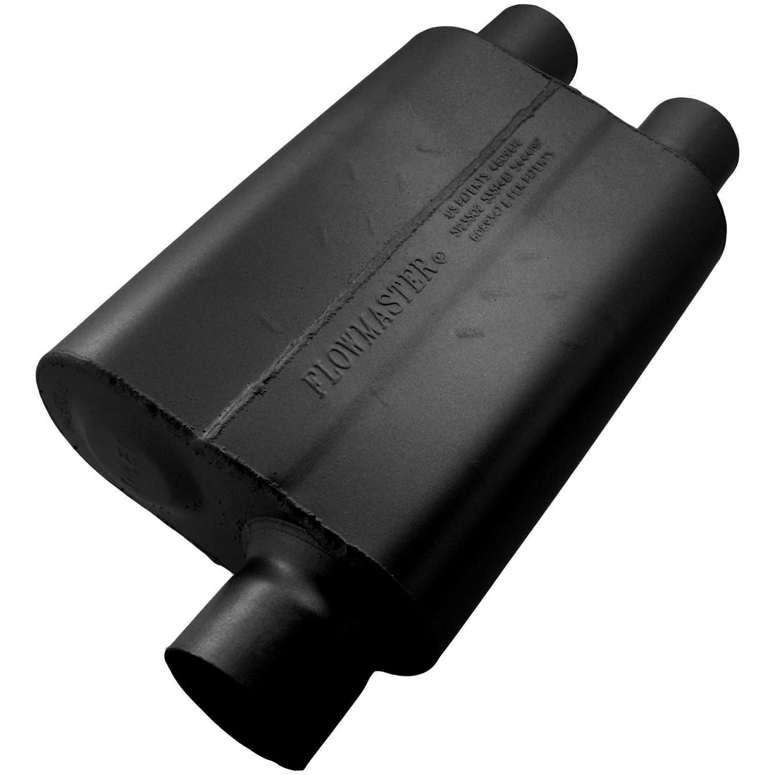 Flowmaster 9430412 - 40 Series Delta Flow Chambered Muffler 40 Delta Flow 3.00 Offset In 2.50 Dual Out Aggressive Sound Flowmaster 1