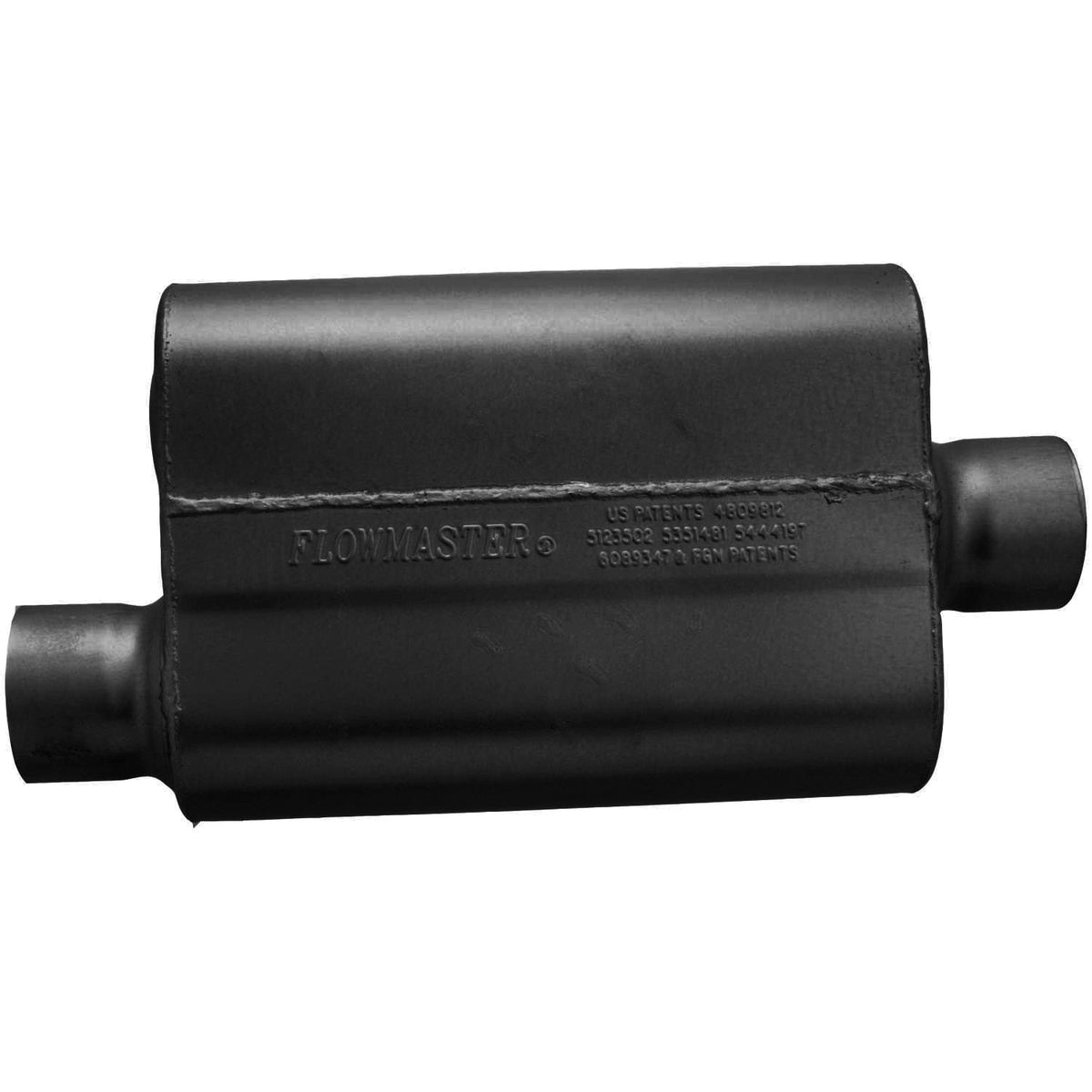 Flowmaster 943041 - 40 Series Delta Flow Chambered Muffler 40 Delta Flow 3.00 Offset In 3.00 Center Out Aggressive Sound Flowmaster 2