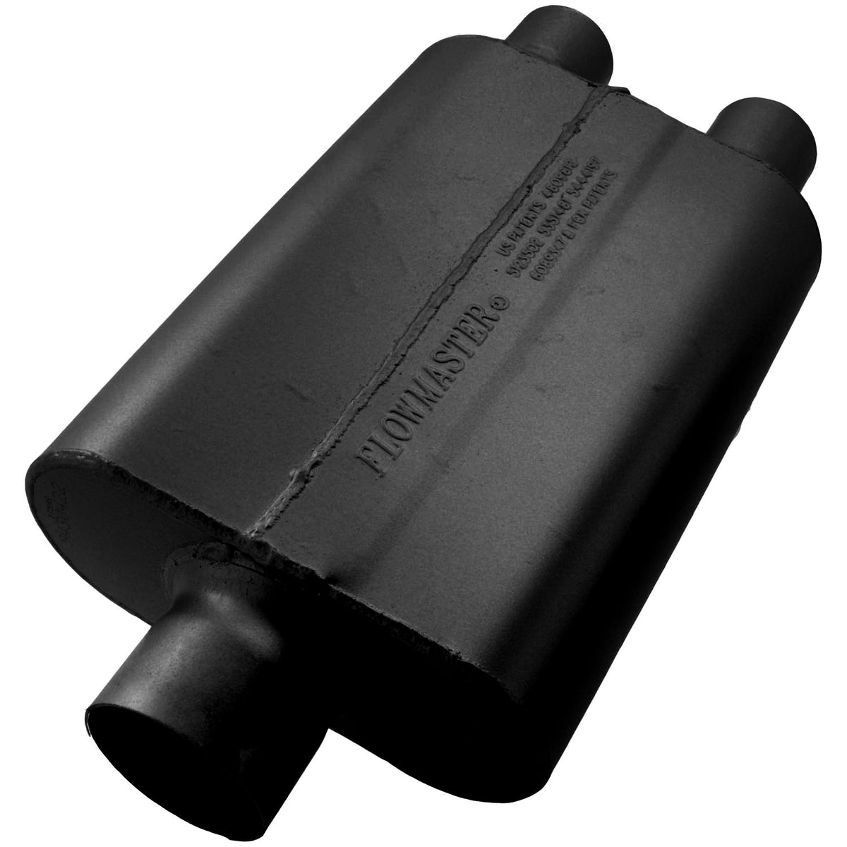 Flowmaster 9430422 - 40 Series Delta Flow Chambered Muffler 40 Delta Flow 3.00 Center In 2.25 Dual Out Aggressive Sound Flowmaster 1