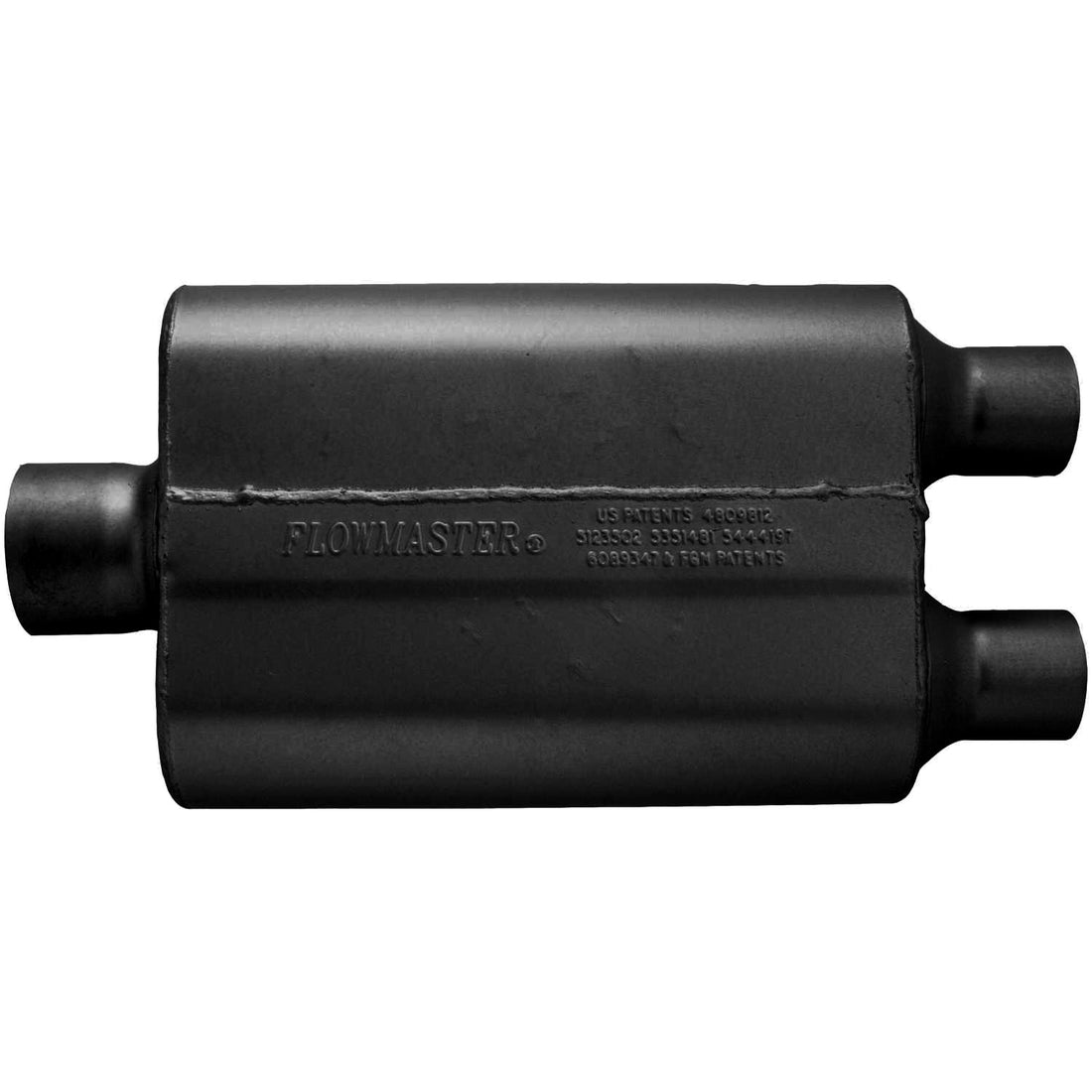 Flowmaster 9430422 - 40 Series Delta Flow Chambered Muffler 40 Delta Flow 3.00 Center In 2.25 Dual Out Aggressive Sound Flowmaster 2