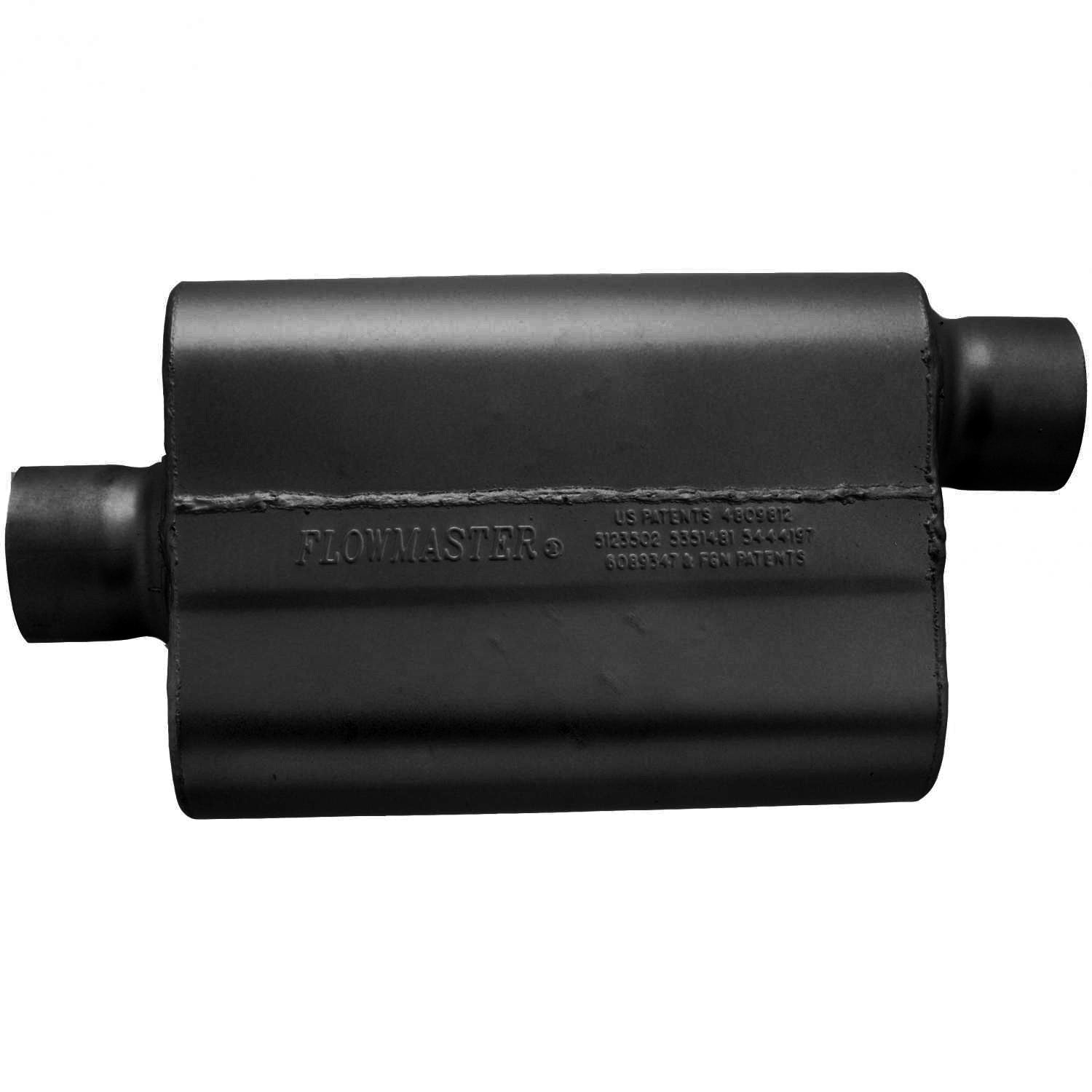 Flowmaster 943042 - 40 Series Delta Flow Chambered Muffler 40 Delta Flow 3.00 Center In 3.00 Offset Out Aggressive Sound Flowmaster 2
