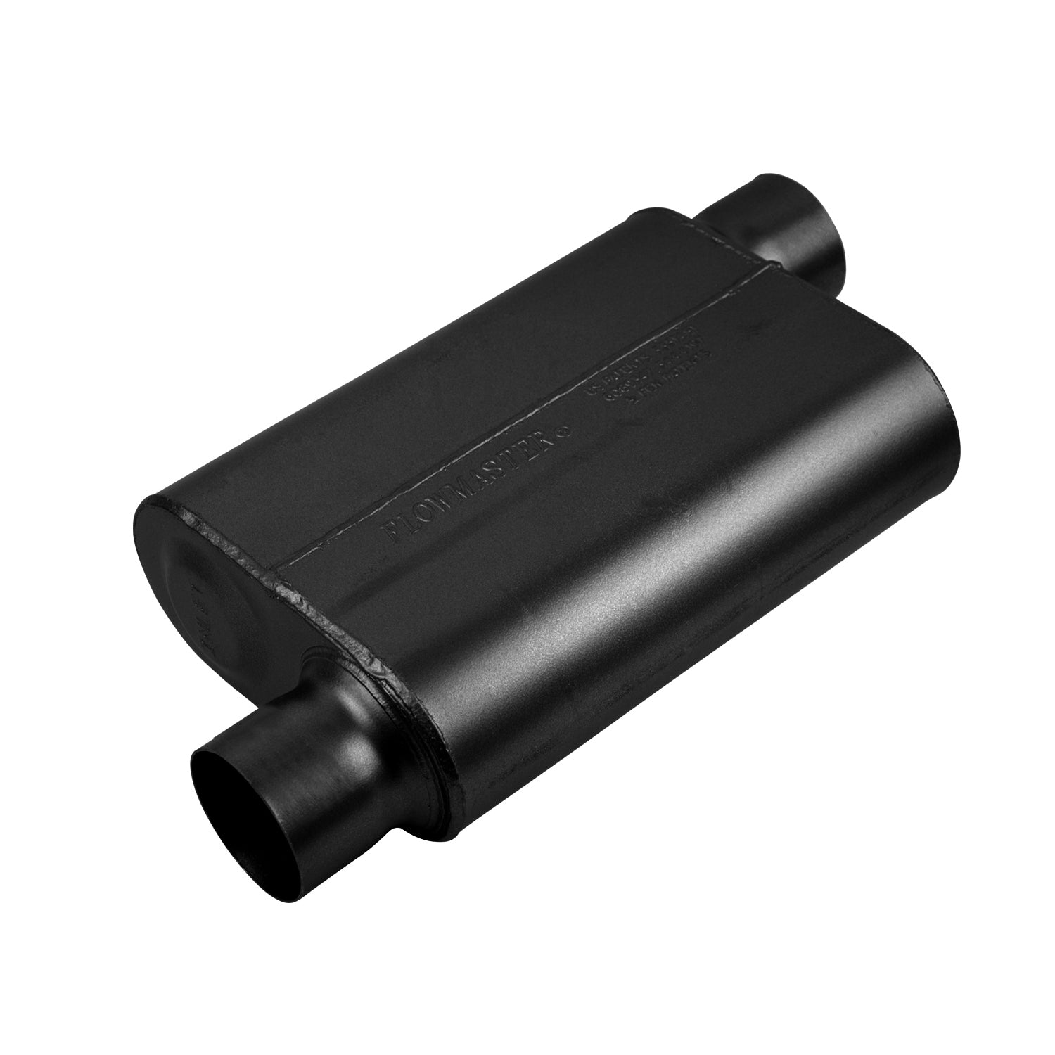 Flowmaster 943043 - 40 Series Delta Flow Chambered Muffler 40 Delta Flow 3.00 Offset In 3.00 Offset Out Aggressive Sound Flowmaster 4