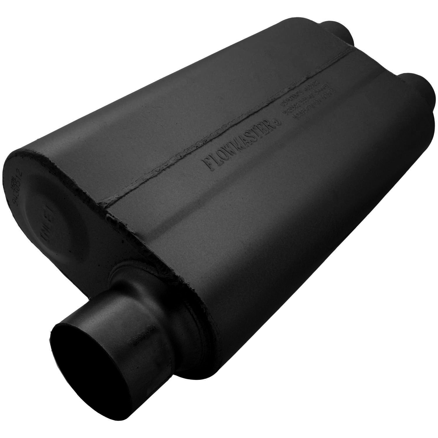 Flowmaster 9430512 - 50 Series Delta Flow Chambered Muffler 50 Delta Flow 3.00 Offset In 2.50 Dual Out Moderate Sound Flowmaster 1