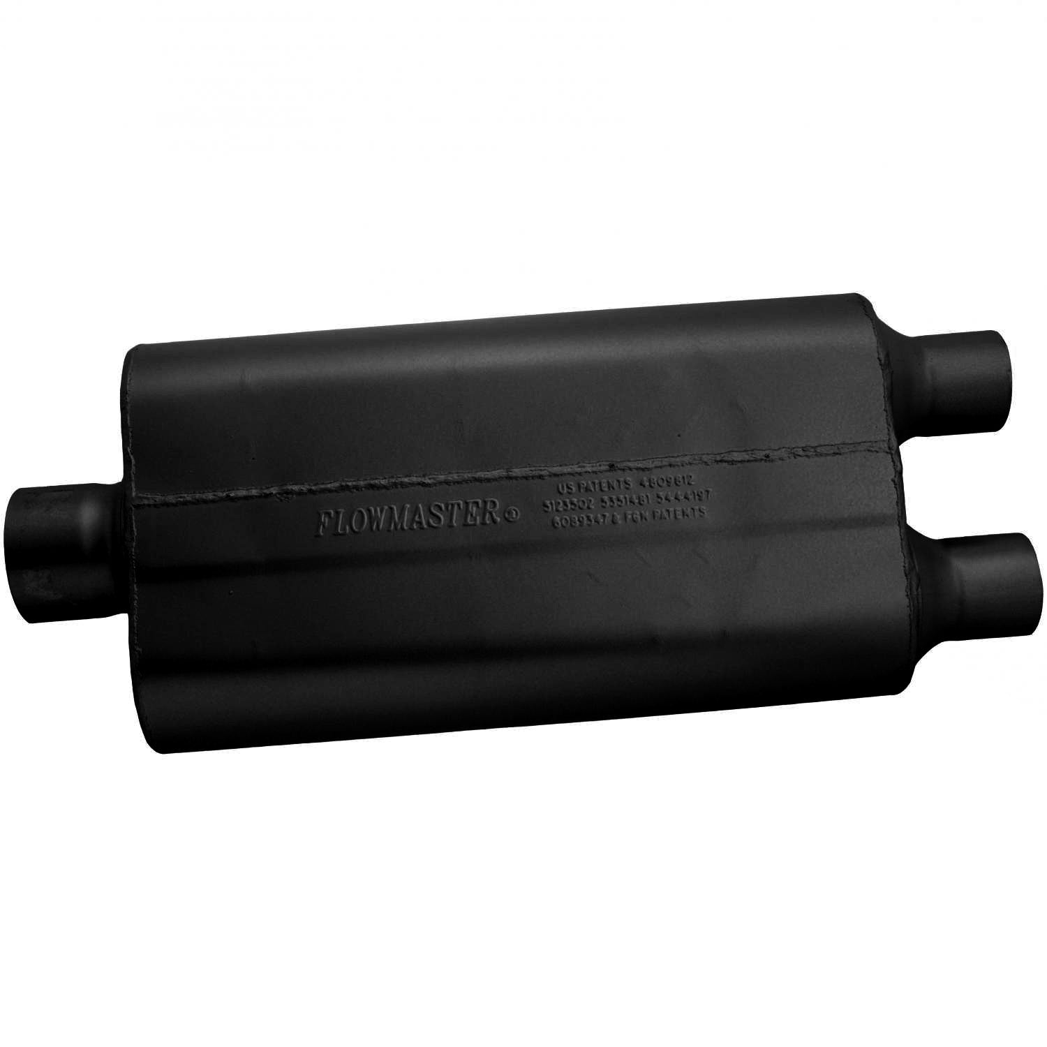 Flowmaster 9430522 - 50 Series Delta Flow Chambered Muffler 50 Delta Flow 3.00 Center In 2.25 Dual Out Moderate Sound Flowmaster 2