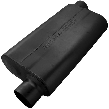 Flowmaster Exhaust Flowmaster 943053 - 50 Series Delta Flow Chambered Muffler 50 Delta Flow 3.00 Offset In 3.00 Offset Out Moderate Sound Flowmaster