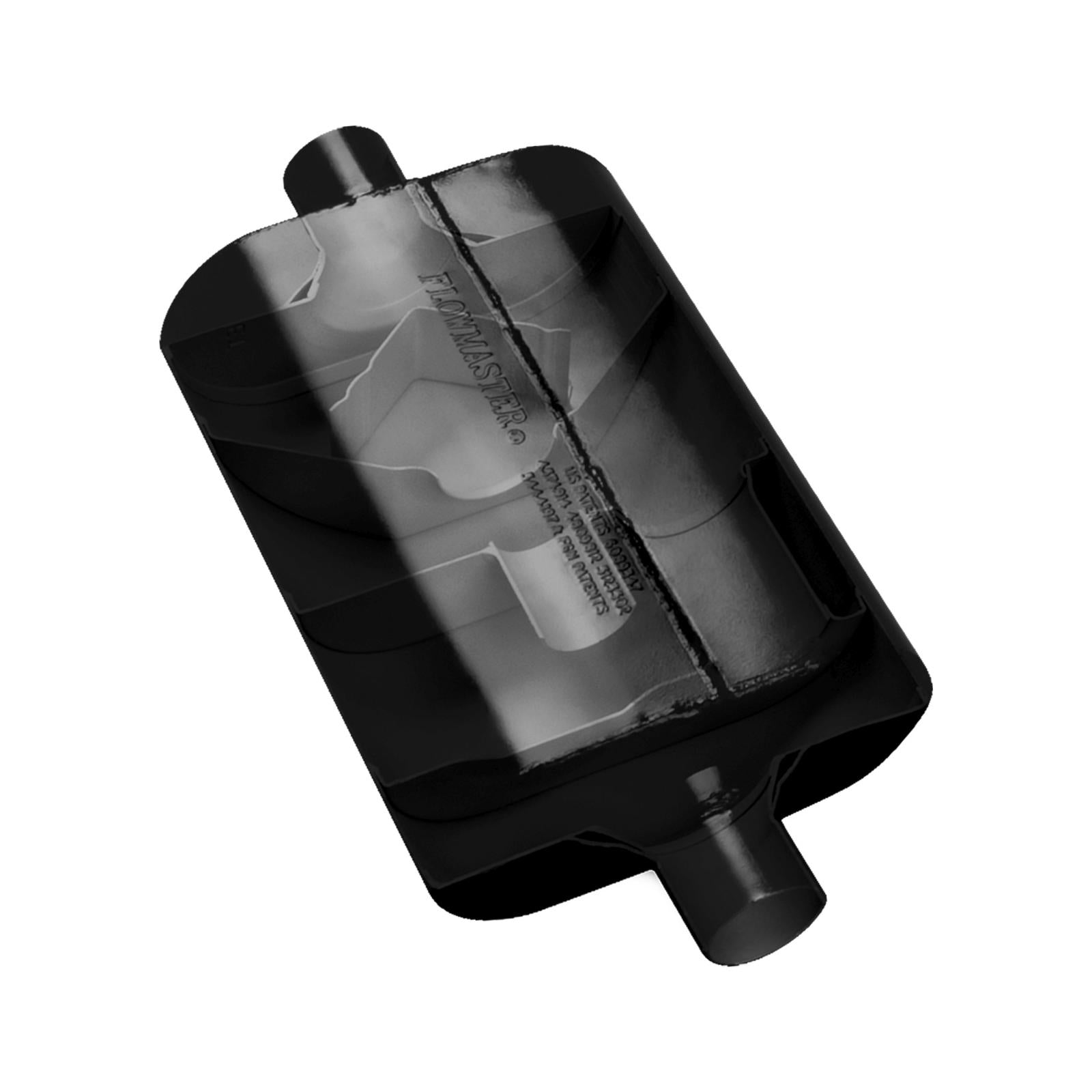 Flowmaster 952460 - 60 Series Delta Flow Chambered Muffler 60 Delta Flow 2.25 Center In 2.25 Center Out Moderate Sound Flowmaster 3