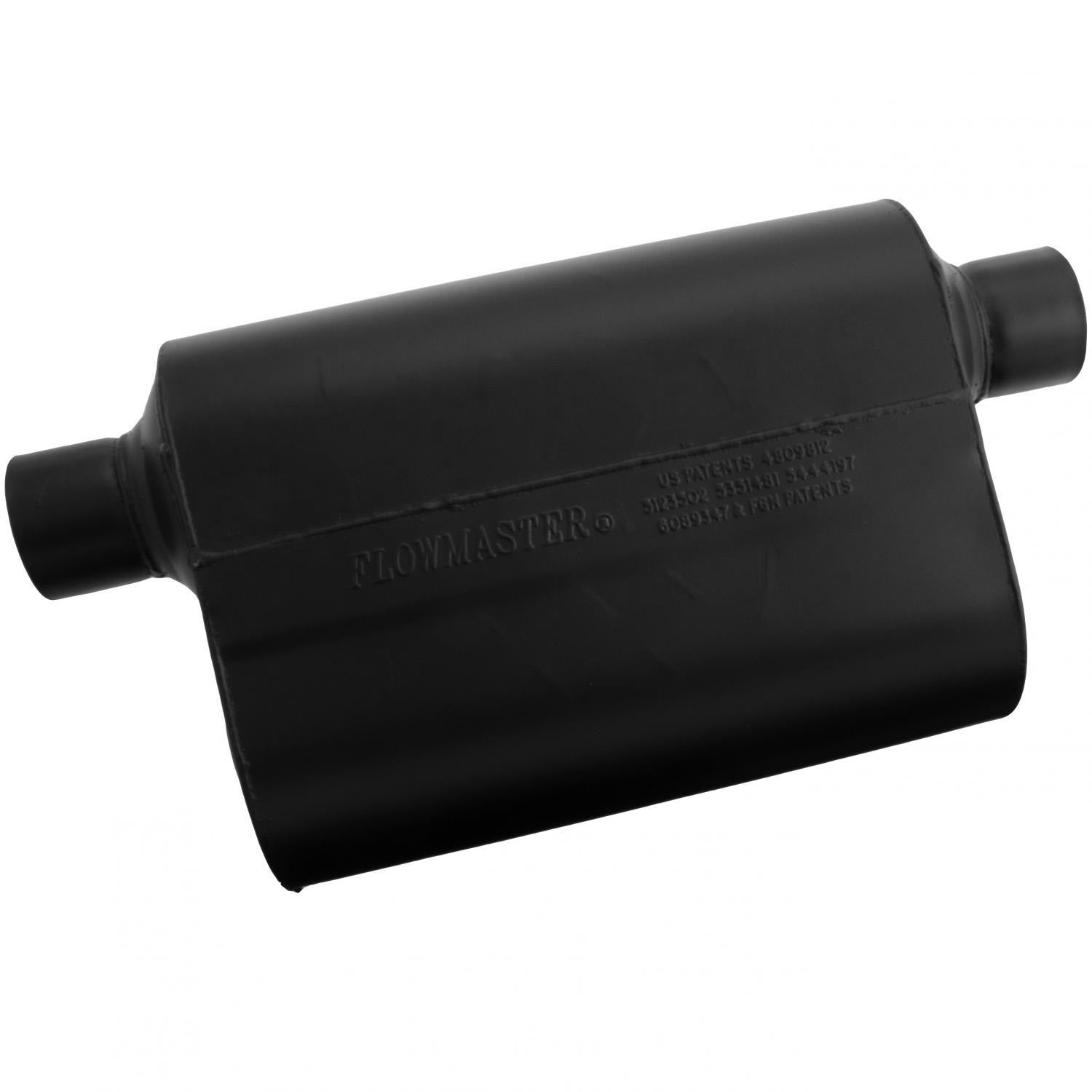 Flowmaster 952549 - Super 40 Series Chambered Muffler Super 40 2.50 Offset In 2.50 Same Side Out Aggressive Sound Flowmaster 2