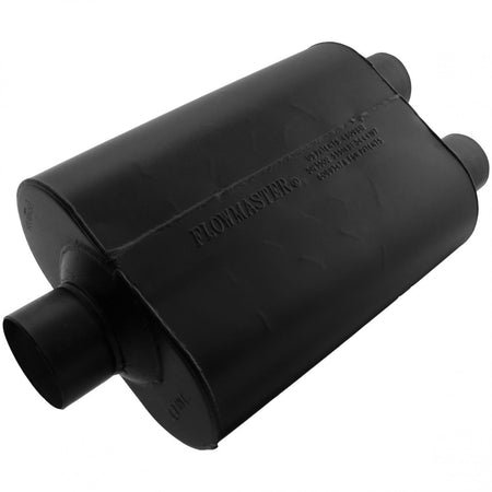 Flowmaster 9530452 - Super 40 Series Chambered Muffler Super 40 3.00 Center In 2.50 Dual Out Aggressive Sound Flowmaster 1