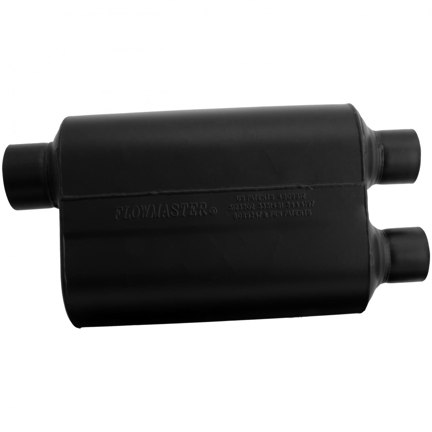 Flowmaster 9530462 - Super 40 Series Chambered Muffler Super 40 3.00 Offset In 2.50 Dual Out Aggressive Sound Flowmaster 2
