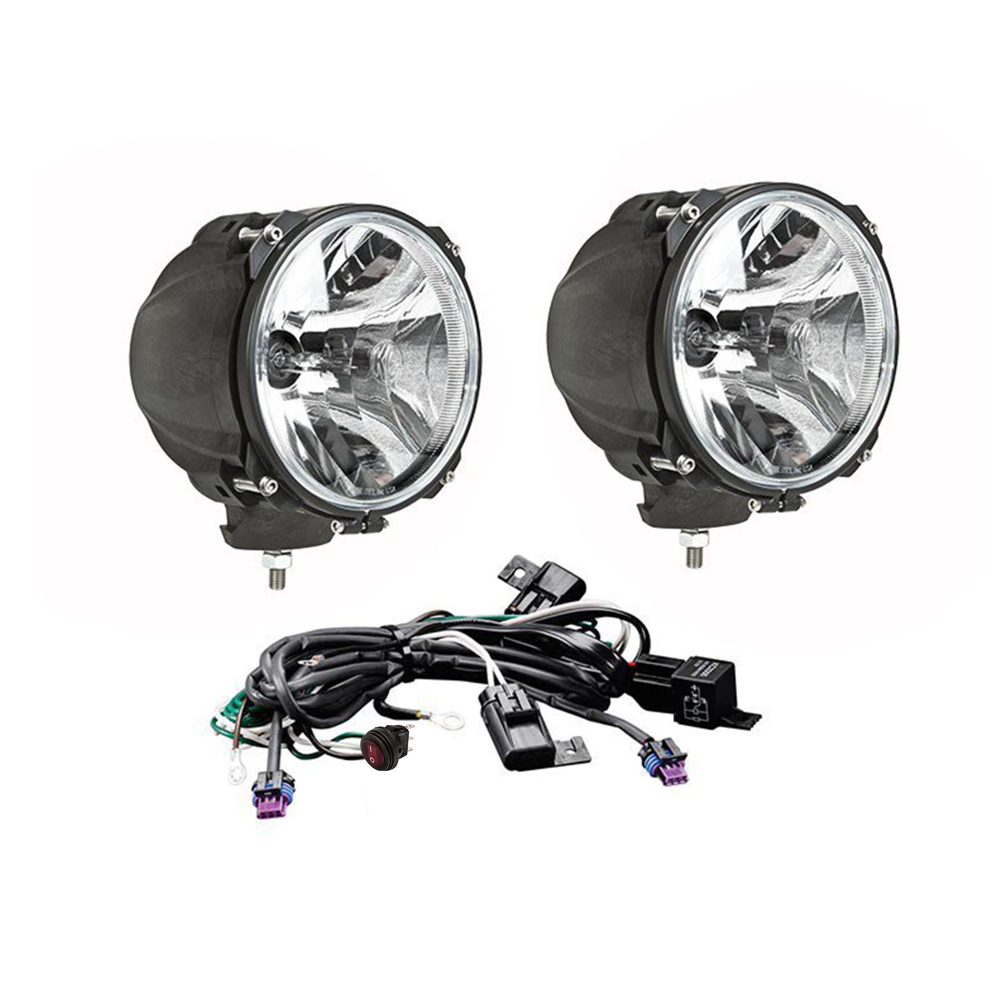 KC HiLiTES 96422 - KC CARBON POD HID 7in Spot 2-Light System Universal 4