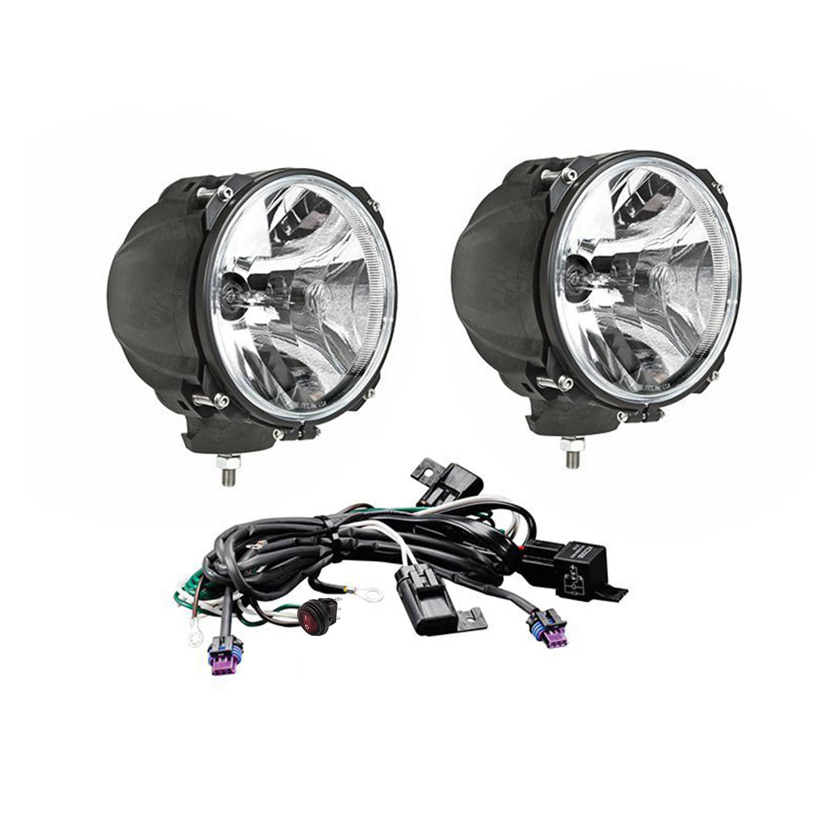 KC HiLiTES Electrical Lighting and Body KC HiLiTES 96423 - KC CARBON POD HID 7in Spread 2-Light System Universal