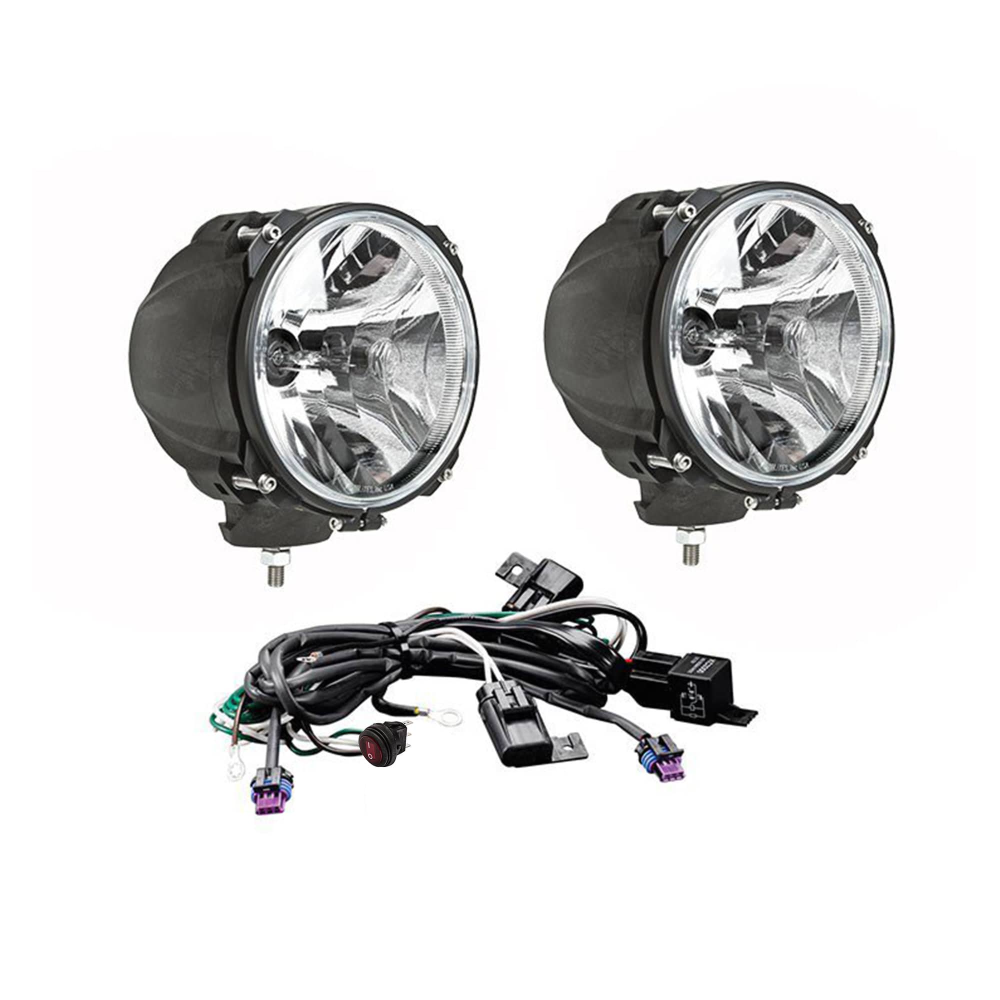 KC HiLiTES Electrical Lighting and Body KC HiLiTES 96423 - KC CARBON POD HID 7in Spread 2-Light System Universal