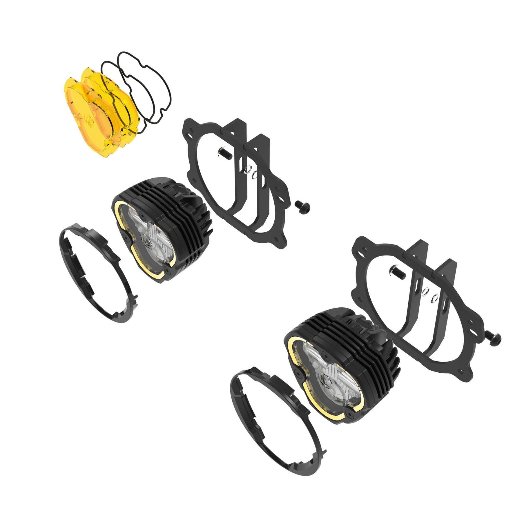 KC HiLiTES 97146 - KC FLEX ERA 3 LED DM SAE FOG 2-LIGHT MSTR KIT 07-23 JEEP JK JL JT PLASTIC BUMPER