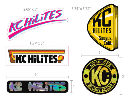 KC HiLiTES 9948 - KC Throwback Logos Sticker Pack 4