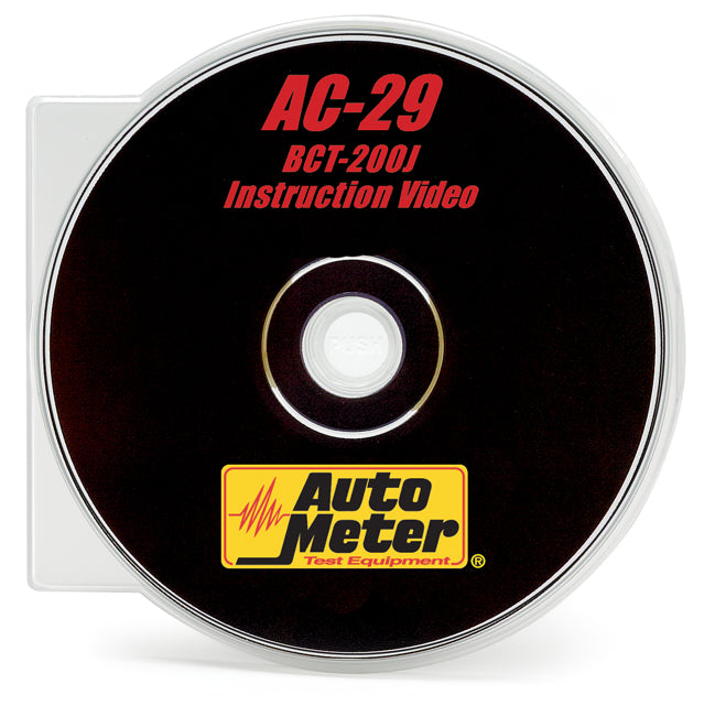 AutoMeter AC-29 - BCT-200J INTELLICHECK II TRAINING DVD 3