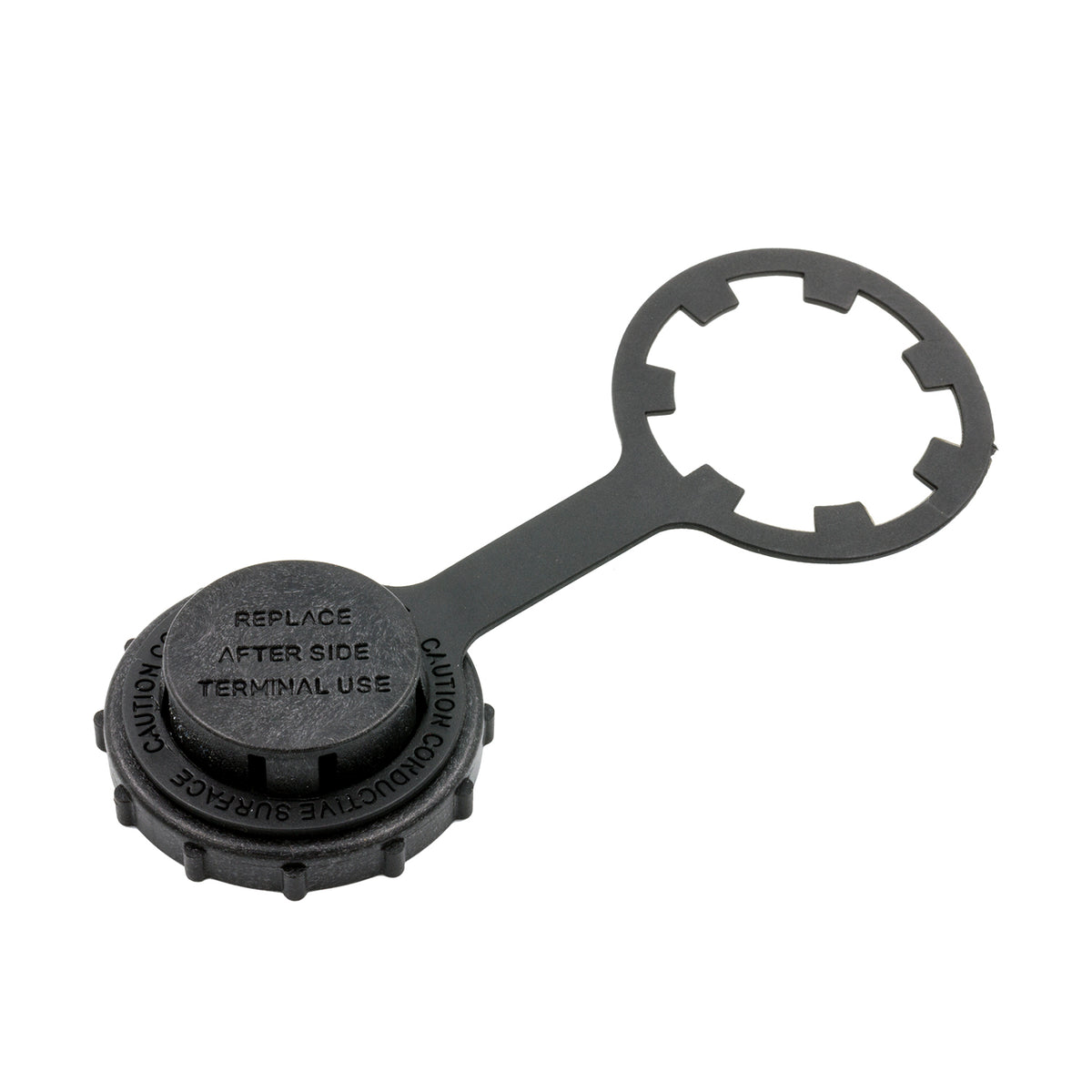 AutoMeter AC-40 - SIDE TERMINAL COVER AND TETHER, GATOR CLAMP 3