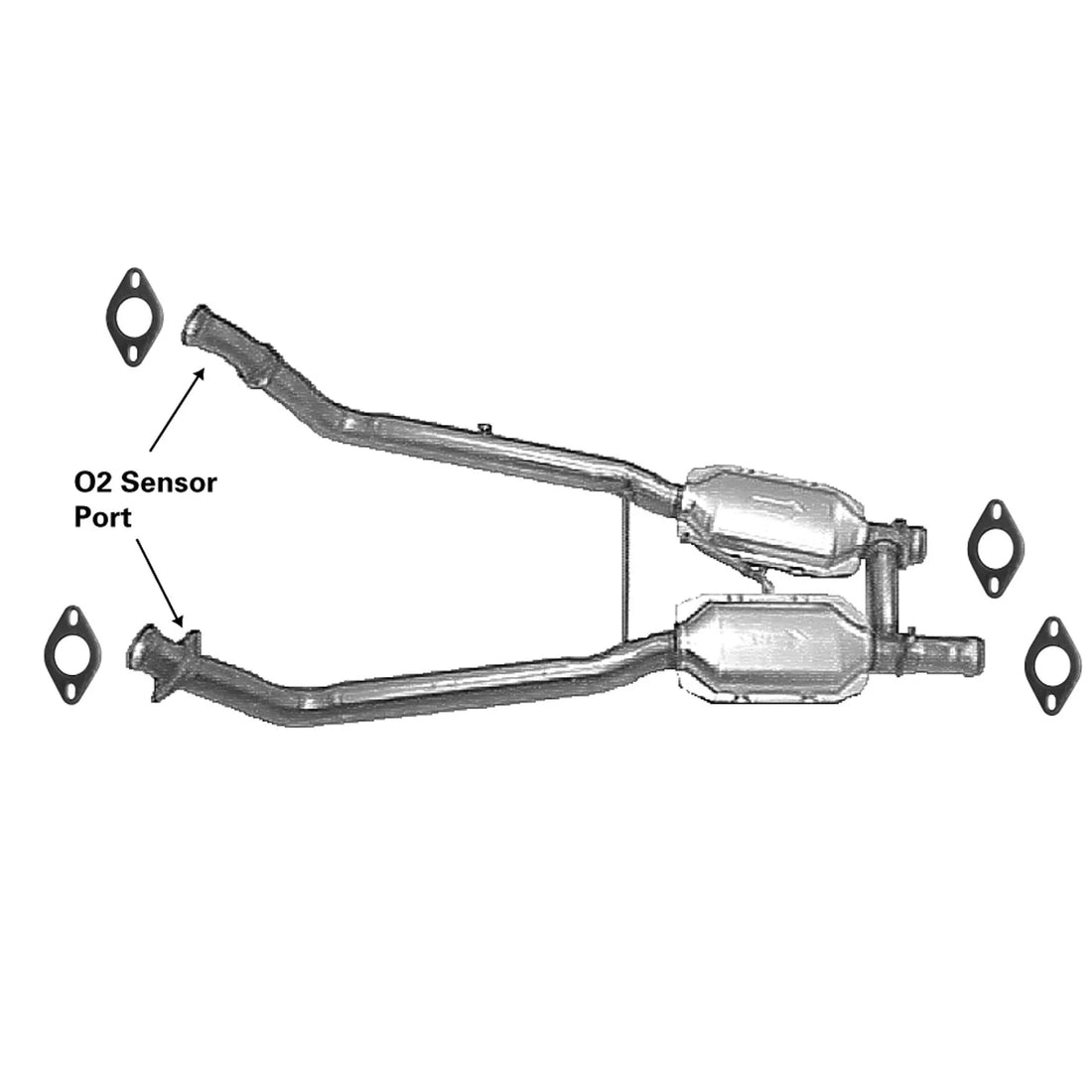 AP Exhaust 642916 1994-1995 Ford Mustang Catalytic Converter