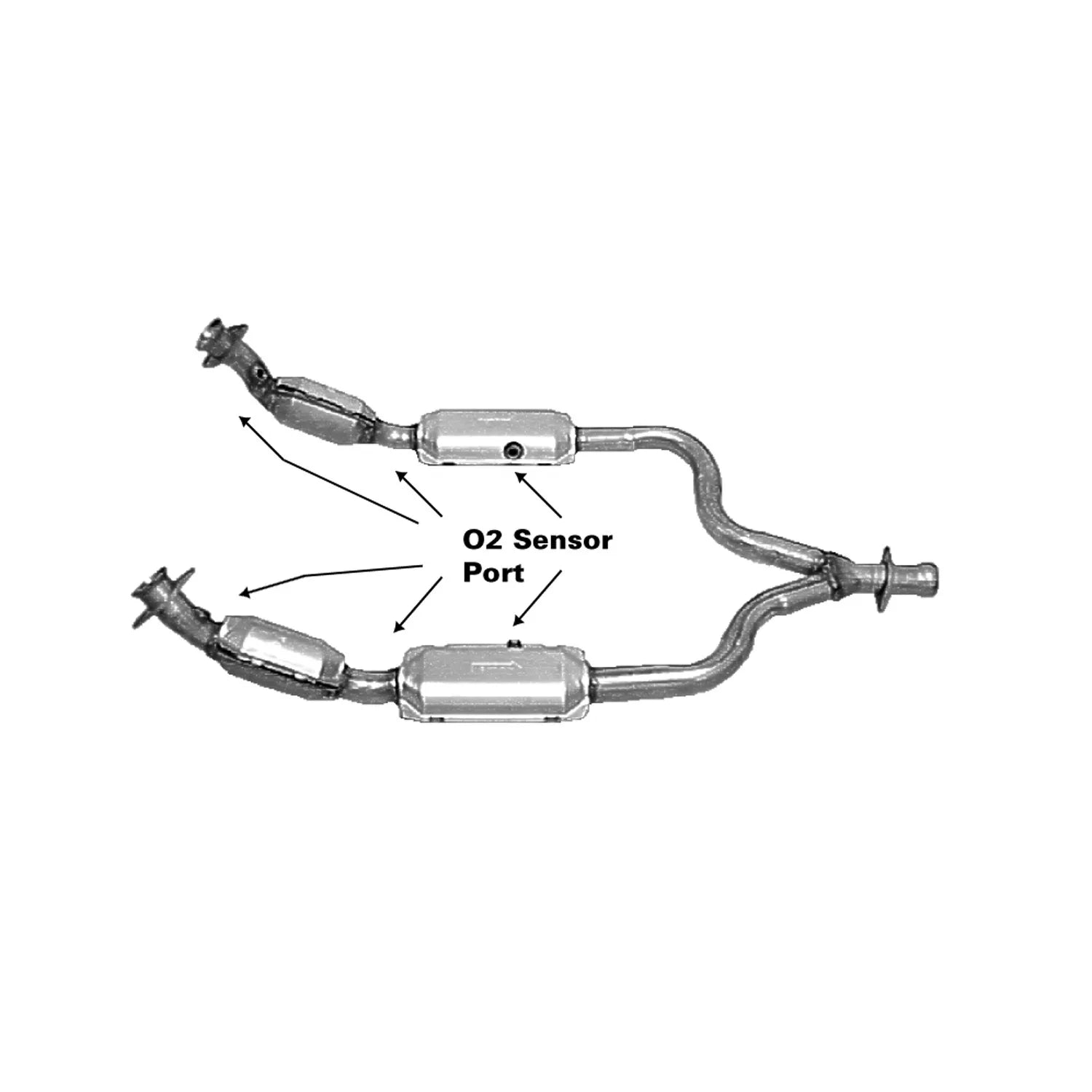 AP Exhaust 642942 1999-2004 Ford Mustang Catalytic Converter