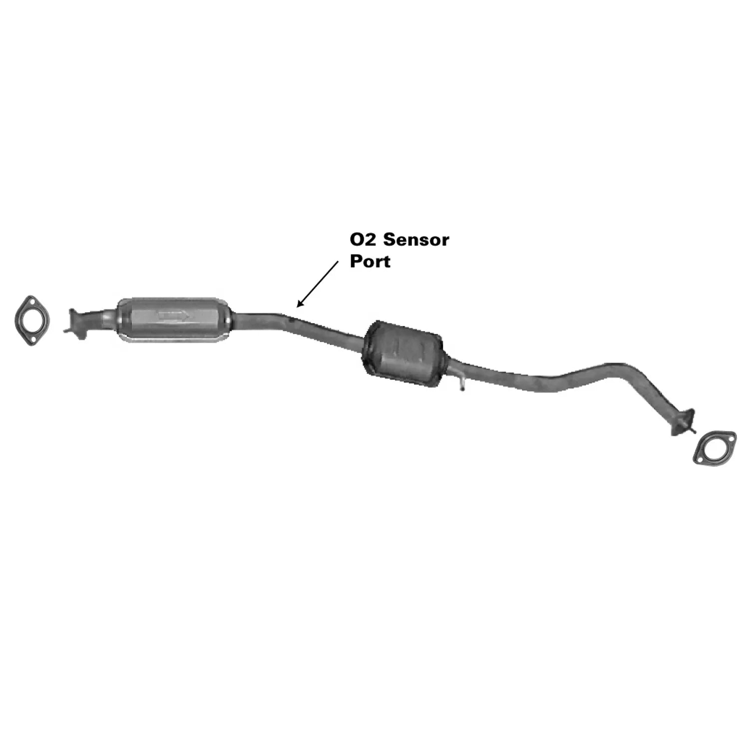 AP Exhaust 642953 1999-2002 Mazda Miata Catalytic Converter