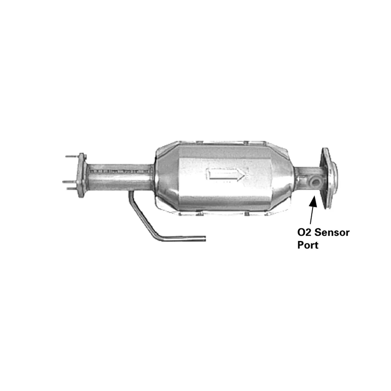 AP Exhaust 645373 2000-2003 Jeep Wrangler Catalytic Converter