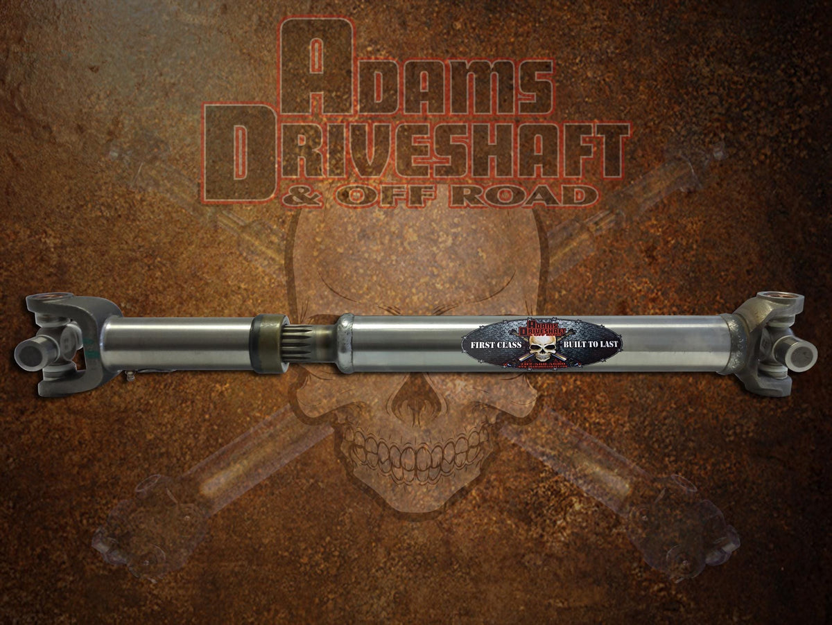 Adams Driveshaft Driveline and Axles Adams Driveshaft CJ-1310SF-S - CJ Front Slip N Stub 1310 Driveshaft Extreme Duty Series Solid U-Joints