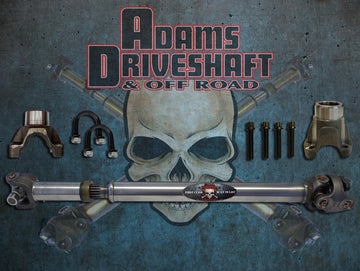 Adams Driveshaft Driveline and Axles Adams Driveshaft JK-1310F-G - JK Front 1310 CV Driveshaft Greasable U-Joints Heavy Duty Series