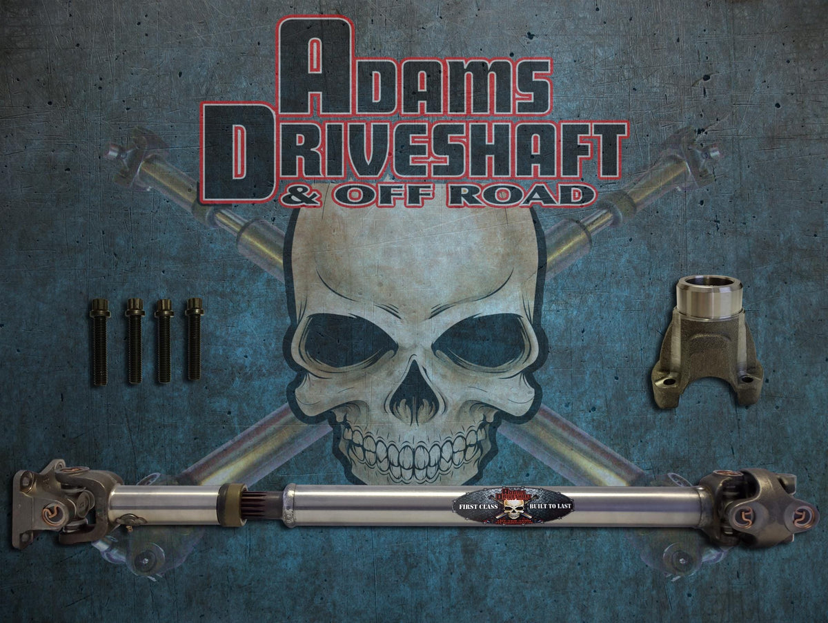 Adams Driveshaft Driveline and Axles Adams Driveshaft JK-1310F-S - JK Front 1310 CV Driveshaft Solid U-Joints Extreme Duty Series