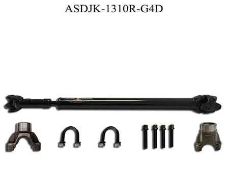 Adams Driveshaft Driveline and Axles Adams Driveshaft JK-1310R-G4D - JK Rear 1310 CV Greaseable Driveshaft 4 Door Adams Driveshaft