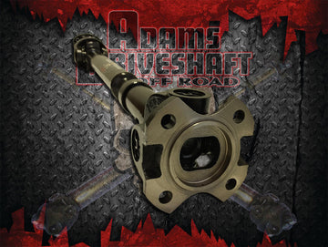 Adams Driveshaft Driveline and Axles Adams Driveshaft JK-1350F-S-OEM - OEM Flange Style JK Front 1350 CV Driveshaft Extreme Duty Series Solid U-Joint