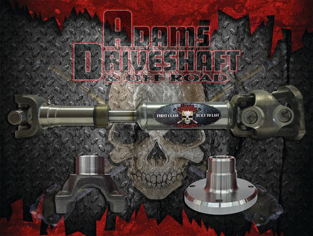 Adams Driveshaft Driveline and Axles Adams Driveshaft JK-1350R-S2D - JK Rear 1350 Solid CV Driveshaft 2 Door Adams Driveshaft