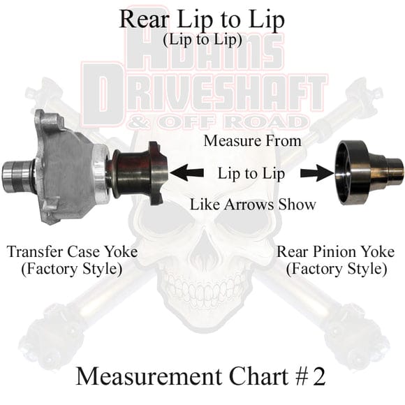 Adams Driveshaft Driveline and Axles Adams Driveshaft JK-1350R-S2D - JK Rear 1350 Solid CV Driveshaft 2 Door Adams Driveshaft
