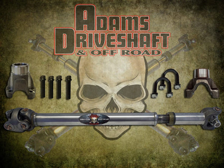 Adams Driveshaft Driveline and Axles Adams Driveshaft JL-1310R-S2D - JL Rear 1310 Solid CV Driveshaft 2 Door (Sport - Sahara) Pinion Yoke Style Adams Driveshaft
