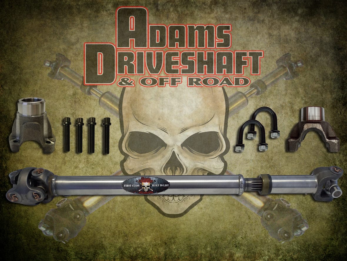 Adams Driveshaft Driveline and Axles Adams Driveshaft JL-1310R-S4D - JL Rear 1310 Solid CV Driveshaft 4 Door (Sport - Sahara) Pinion Yoke Style Adams Driveshaft