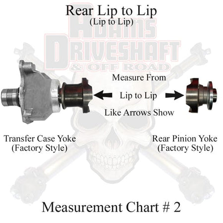 Adams Driveshaft Driveline and Axles Adams Driveshaft JL-1310R-S4D - JL Rear 1310 Solid CV Driveshaft 4 Door (Sport - Sahara) Pinion Yoke Style Adams Driveshaft