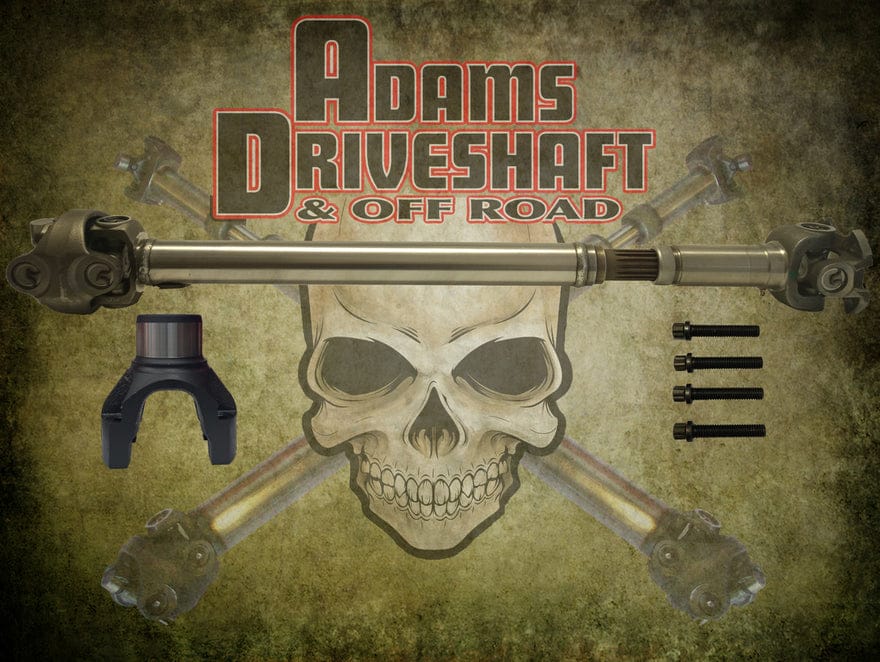 Adams Driveshaft NA Adams Driveshaft JL-1350HRF-S - JL Front 1350 Solid CV Driveshaft (Half Round) (Rubicon - Sport - Sahara) Adams Driveshaft