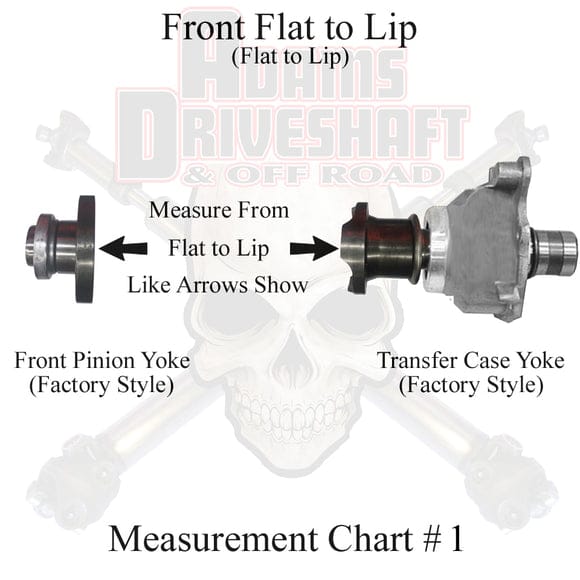 Adams Driveshaft NA Adams Driveshaft JT-1310F-S - JT Front 1310 Solid CV Driveshaft with Flange (Rubicon - Sport - Overland) Adams Driveshaft