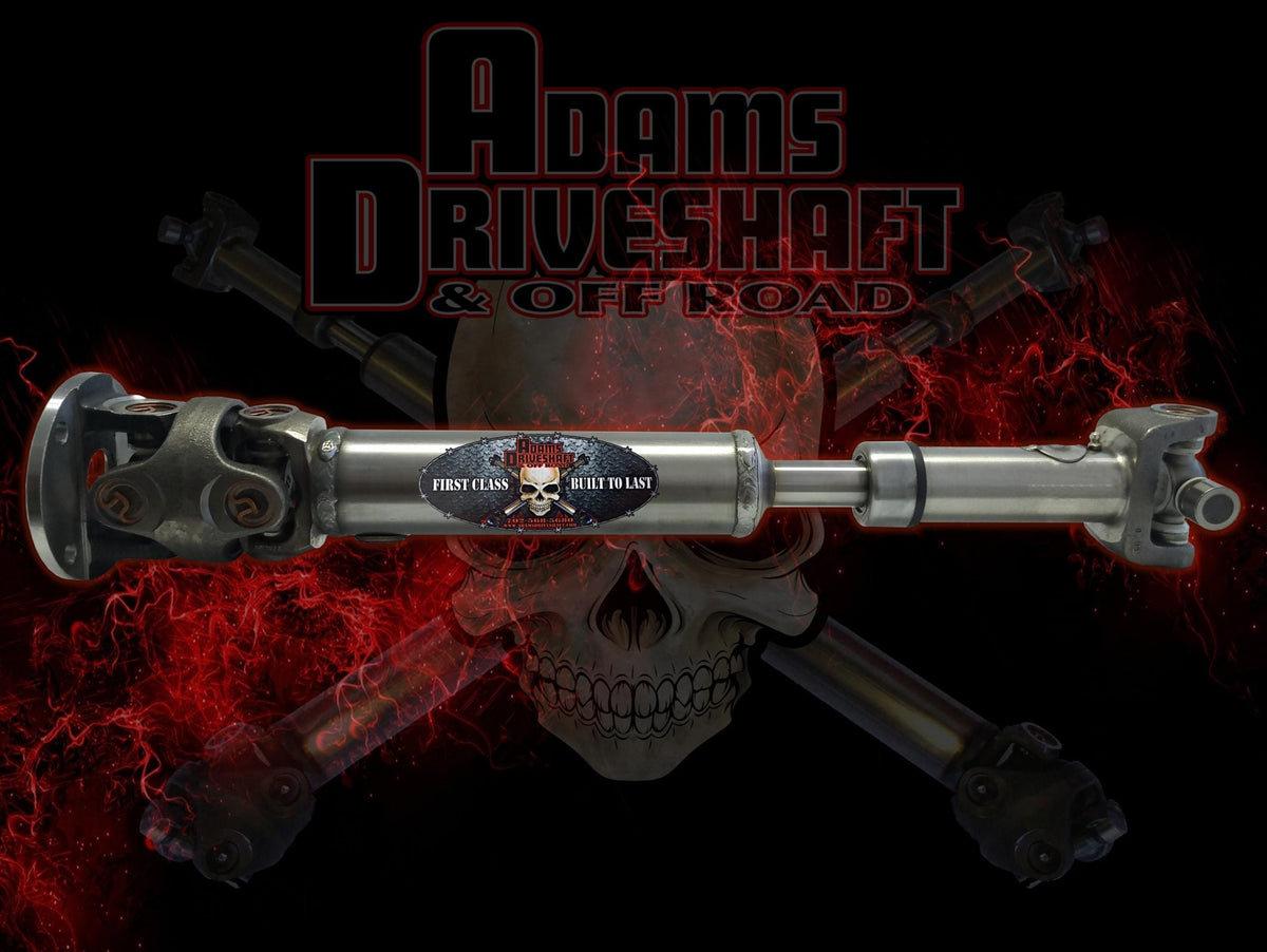 Adams Driveshaft Body Adams Driveshaft 1310CVR-SRUB - LJ Rubicon Rear 1310 CV Driveshaft With 1330 Rear Pinion Extreme Duty Series
