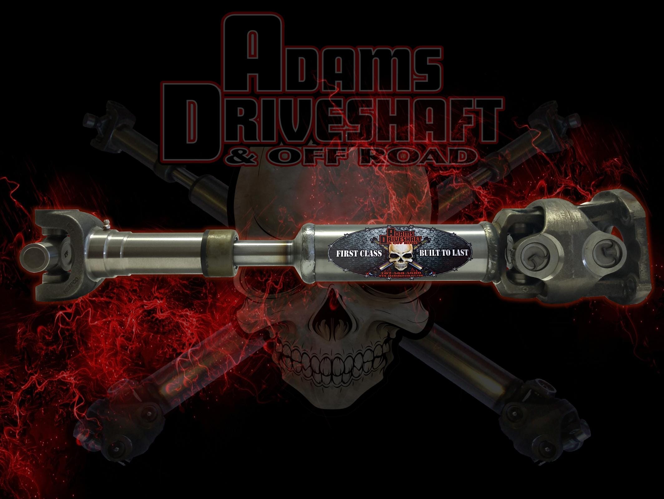 Adams Driveshaft Driveline and Axles Adams Driveshaft LJ-1350CVR-SRUB - Jeep LJ Rubicon Rear 1350 CV Driveshaft Extreme Duty Series