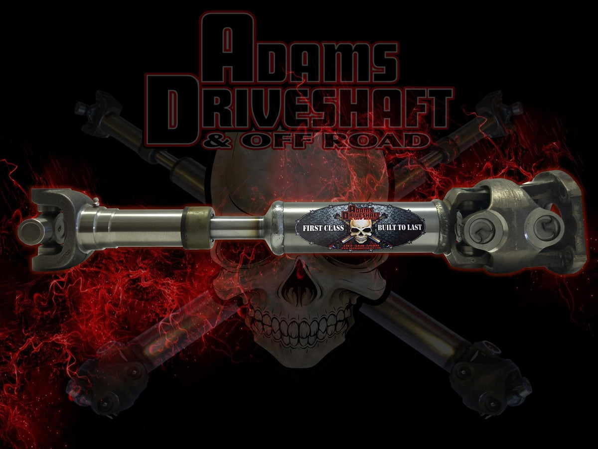 Adams Driveshaft Driveline and Axles Adams Driveshaft TJ-1350CVR-SRUB - Jeep TJ Rubicon Rear 1350 CV Driveshaft Extreme Duty Series