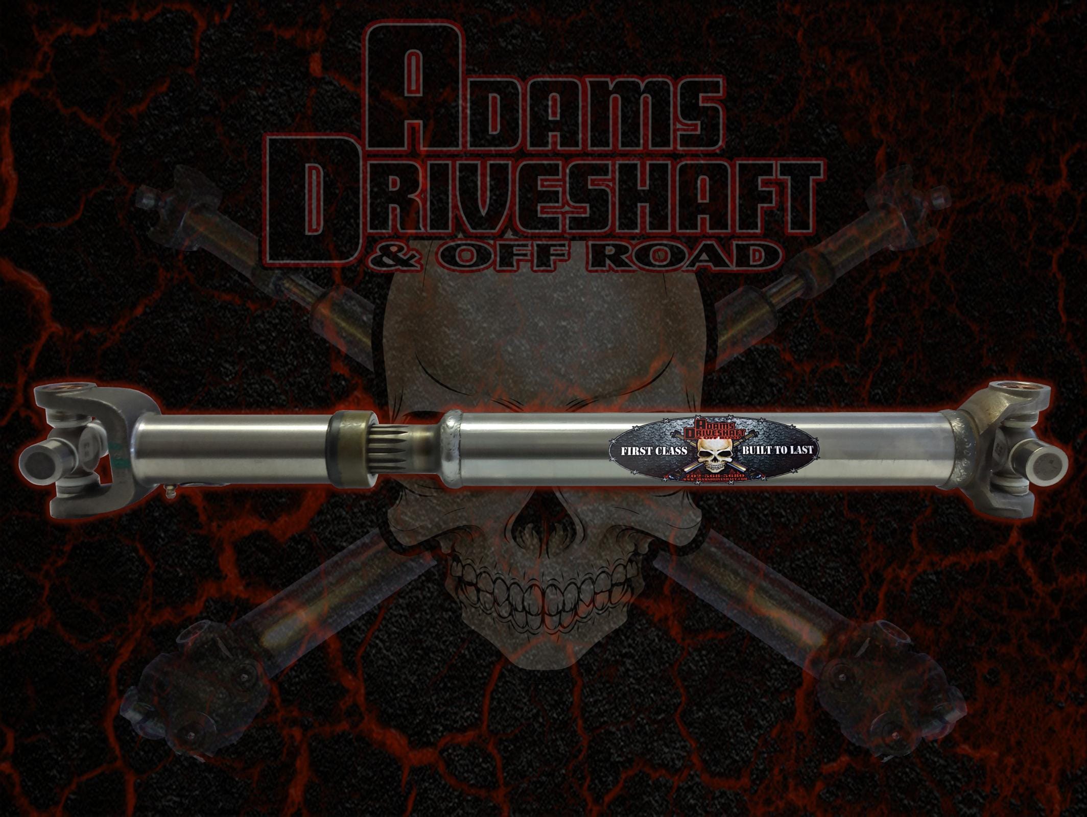 Adams Driveshaft Driveline and Axles Adams Driveshaft YJ-1310SF-G - YJ Front Slip N Stub 1310 Driveshaft Heavy Duty Series