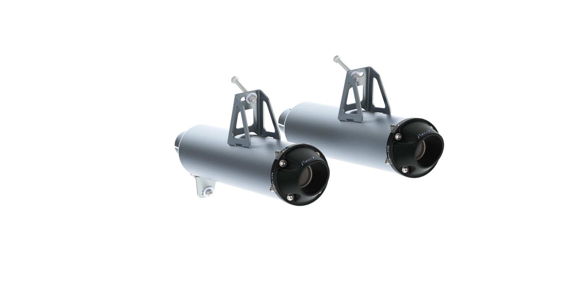 MBRP AT-9207PT - Dual Slip-On Mufflers For 13-18 Can-Am Maverick MBRP