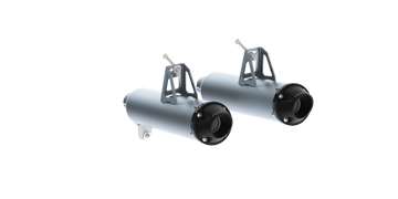 MBRP AT-9207PT - Dual Slip-On Mufflers For 13-18 Can-Am Maverick MBRP