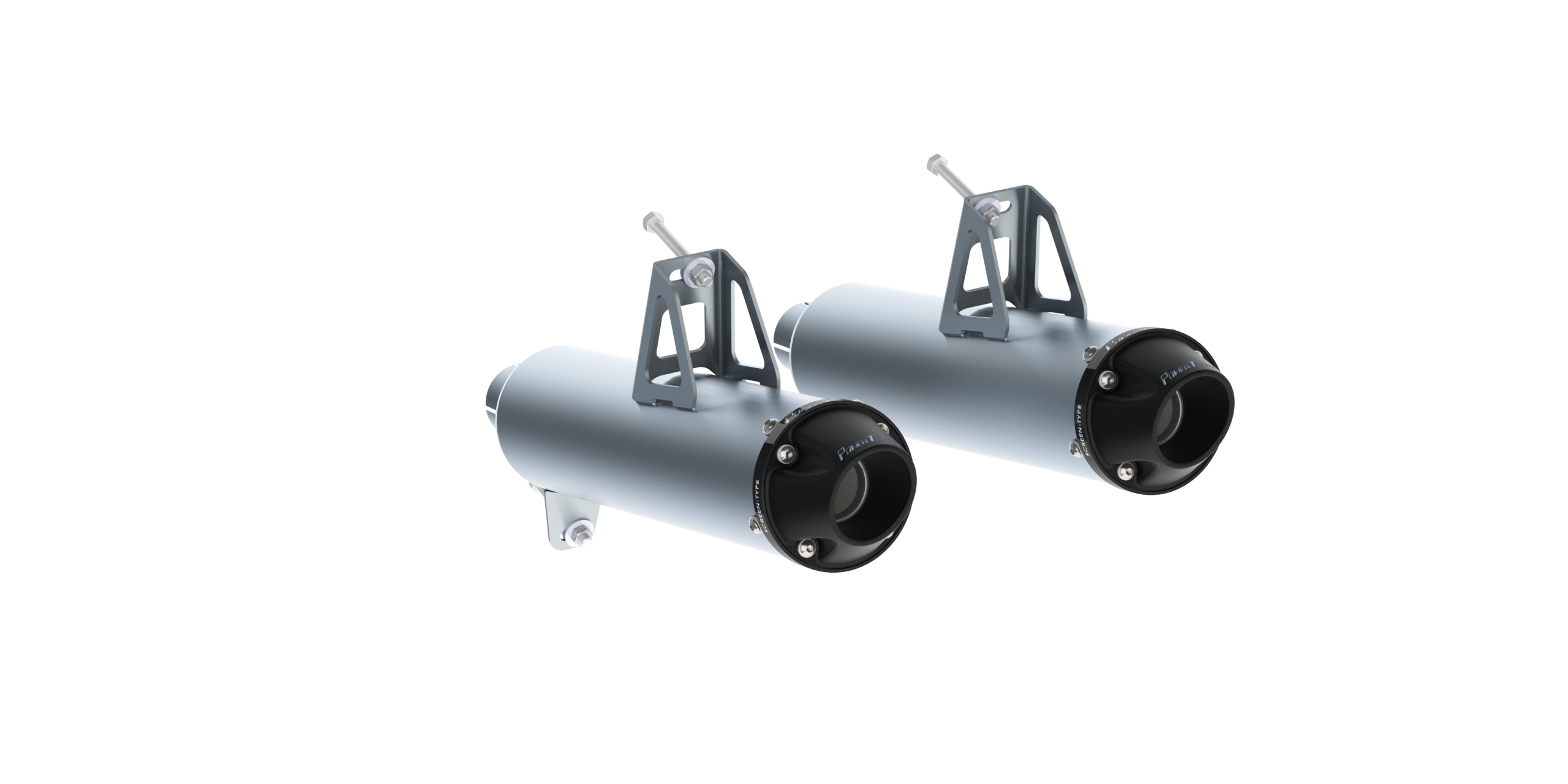 MBRP AT-9207PT - Dual Slip-On Mufflers For 13-18 Can-Am Maverick MBRP