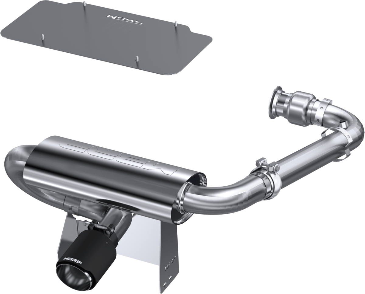 MBRP NA MBRP AT-9208FS - 17-18 Maverick X3 and 19-Up Can Am Turbo/R/RR Oval Slip-on Turbo Back Full System MBRP