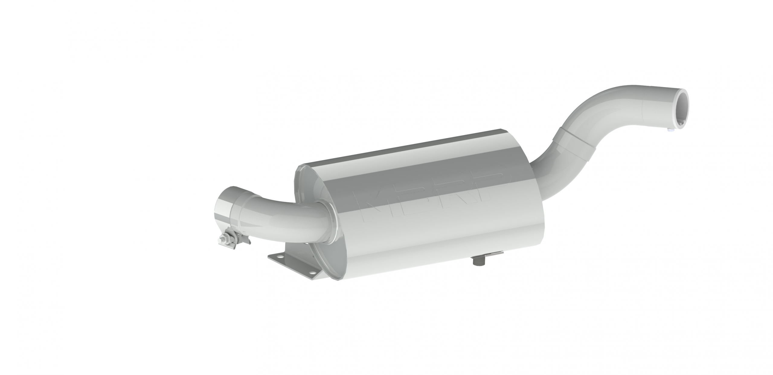 MBRP AT-9211SP - Single Slip-On Exhaust Pipe For Can-Am 2019-2021 Maverick Sport Series MBRP