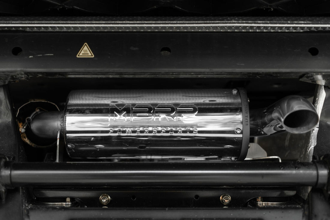 MBRP AT-9212PT - 16-Up Can Am Defender 5 Inch Slip-on Muffler Performance Series MBRP