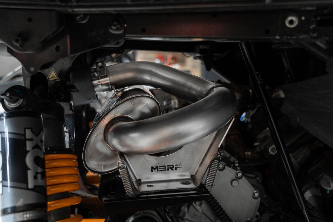 MBRP AT-9215PT - 21-Up CAN-AM Commander 1000R/ Maverick Sport 1000R Single Slip-on Center Exit Performance Series MBRP